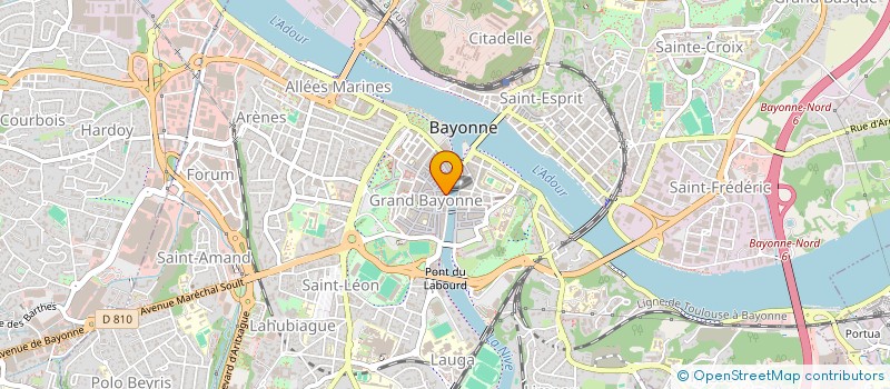 localisation de l'entreprise LE CENTRE à BAYONNE