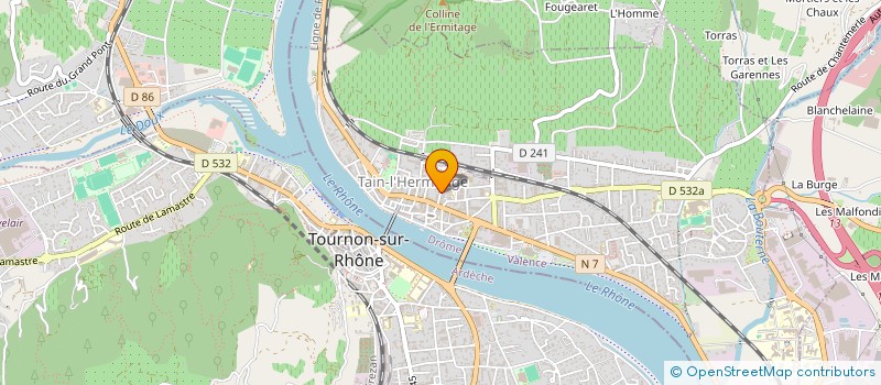 localisation de l'entreprise LE CENTRE  TAIN-L'HERMITAGE