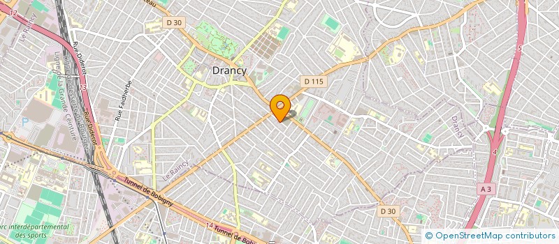 localisation de l'entreprise LE CENTRE à DRANCY
