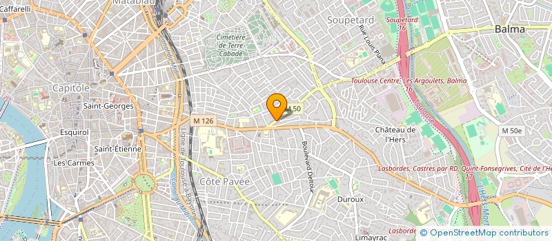 localisation de l'entreprise LE CENTRE à TOULOUSE