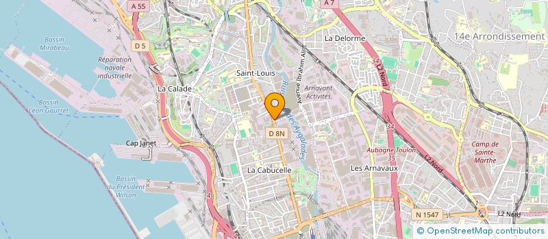 localisation de l'entreprise LE CENTRE BERBERE à MARSEILLE
