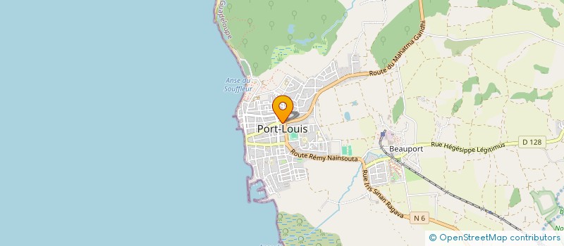 localisation de l'entreprise LE CENTRE D'ACTIVITES, DE PRESTATIONS ET D'ETUDES DU NORD GRANDE-TERRE à PORT-LOUIS