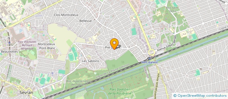 localisation de l'entreprise LE CENTRE D'ANGELO à VILLEPINTE