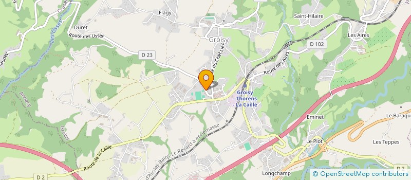 localisation de l'entreprise LE CENTRE D'AVIERNOZ  GROISY