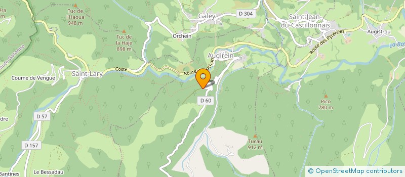 localisation de l'entreprise LE CENTRE D'INITIATIVES MONTAGNARD à AUGIREIN