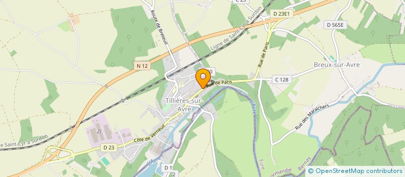 localisation de l'entreprise LE CENTRE DE L'AMOUR - LA CLE DU PARADIS  TILLIERES-SUR-AVRE