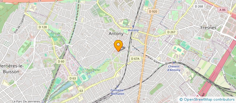 localisation de l'entreprise LE CENTRE DE L'ENFANT à ANTONY