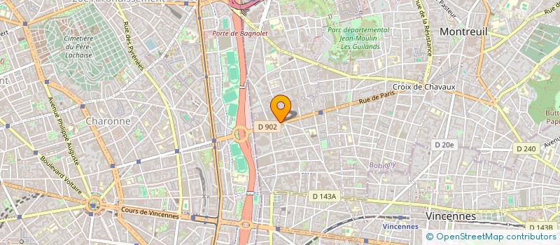 localisation de l'entreprise LE CENTRE DE L'OPHTALMOLOGIE DE MONTREUIL à MONTREUIL