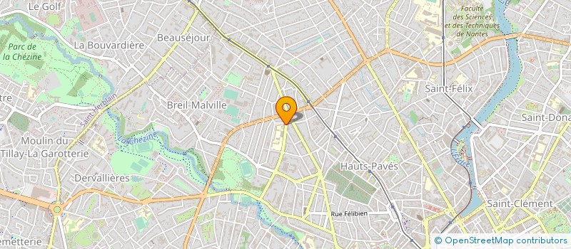 localisation de l'entreprise LE CENTRE DE LA DANSE à NANTES