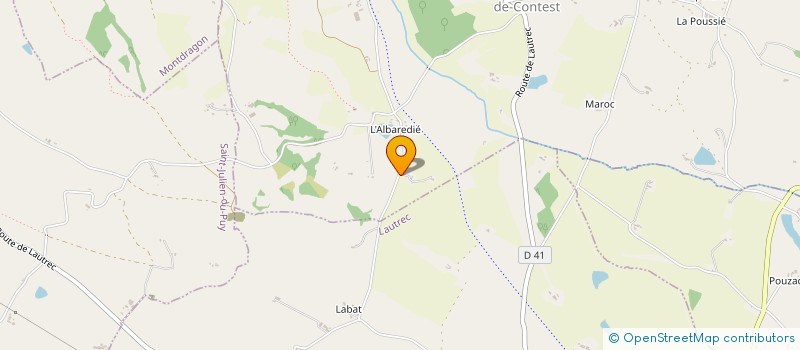 localisation de l'entreprise LE CENTRE DE LA MOULINE  SAINT-GENEST-DE-CONTEST