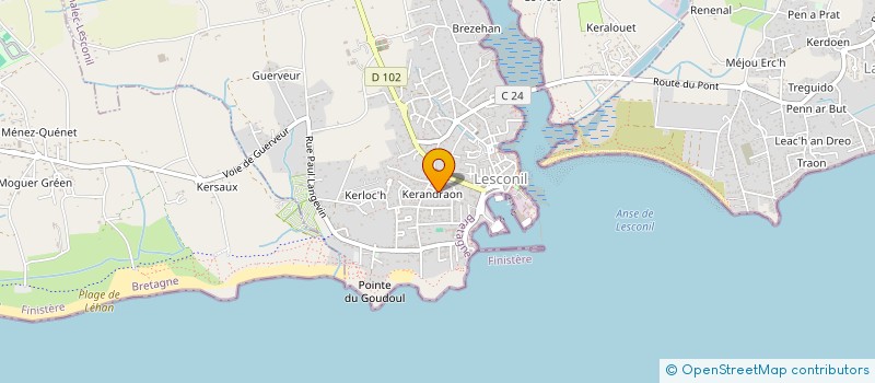 localisation de l'entreprise LE CENTRE DE LA SOURCE  PLOBANNALEC-LESCONIL