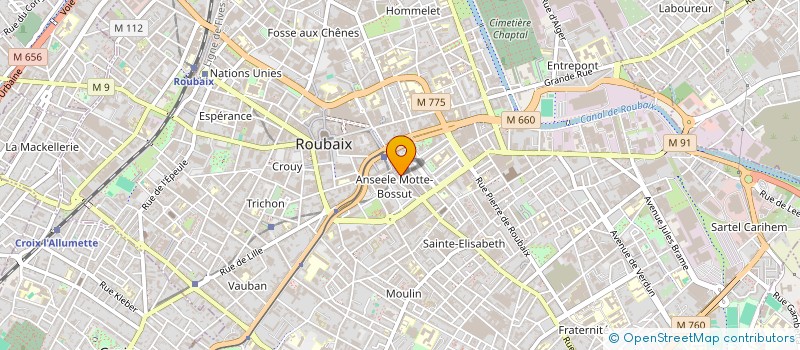 localisation de l'entreprise LE CENTRE DE RETOUCHE à ROUBAIX