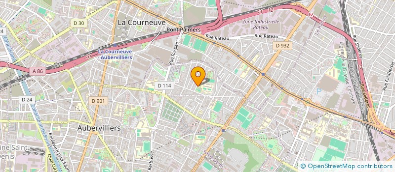 localisation de l'entreprise LE CENTRE DES ARTS DE LA PAROLE  AUBERVILLIERS