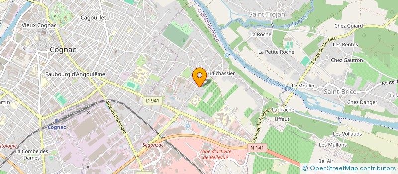 localisation de l'entreprise LE CENTRE DU PARE BRISE à CHATEAUBERNARD