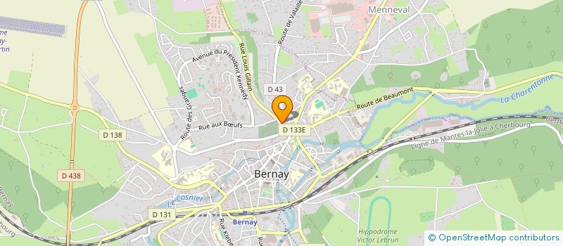 localisation de l'entreprise LE CENTRE EVANGELIQUE PROTESTANT DE BERNAY  BERNAY