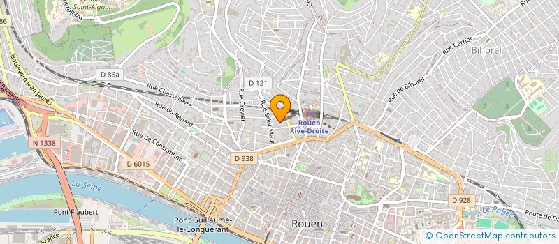 localisation de l'entreprise LE CENTRE FORMATION ET ACTION POUR LA MEDIATION  ROUEN