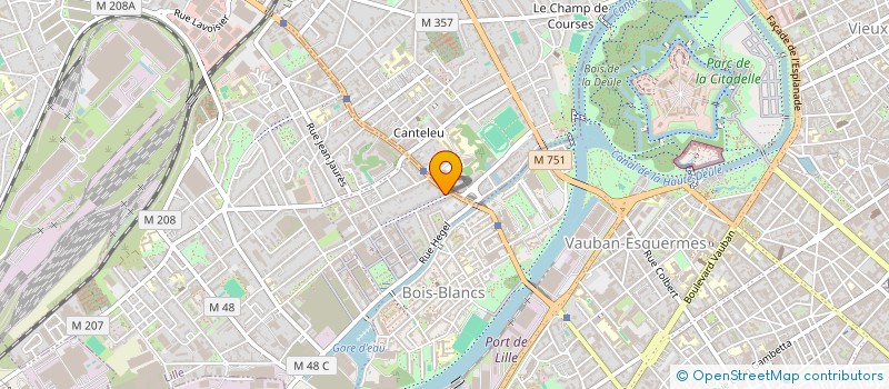 localisation de l'entreprise LE CENTRE H.J.C. à LILLE