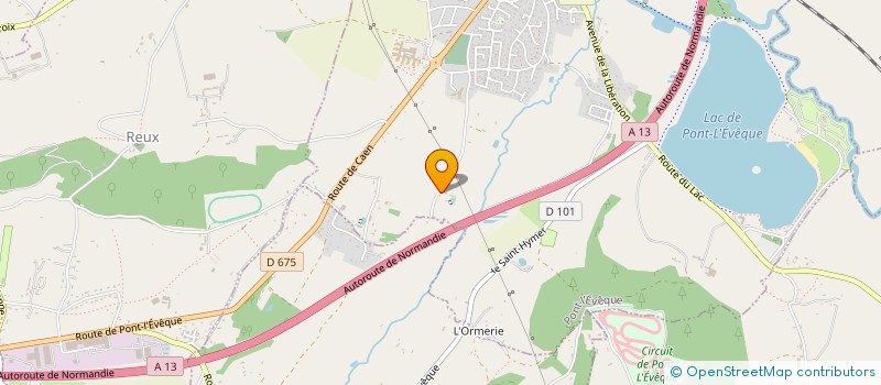 localisation de l'entreprise LE CENTRE HOLISTIQUE INTERNATIONAL  LES TITANS   PONT L'EVEQUE