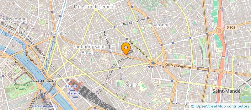 localisation de l'entreprise LE CENTRE MEDICAL DES SENIORS SAS  PARIS 11