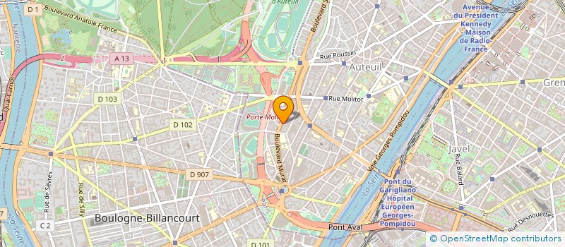 localisation de l'entreprise LE CENTRE MURAT  PARIS