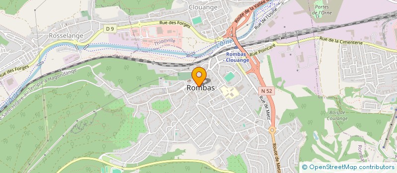 localisation de l'entreprise LE CENTRE SOCIAL à ROMBAS