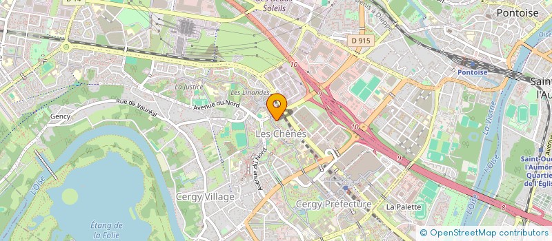 localisation de l'entreprise LE CENTRE VITRAGE  SAINT-OUEN-L'AUMONE