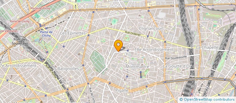localisation de l'entreprise LE CEPAGE MONTMARTROIS à PARIS