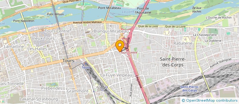 localisation de l'entreprise LE CERCLE à TOURS