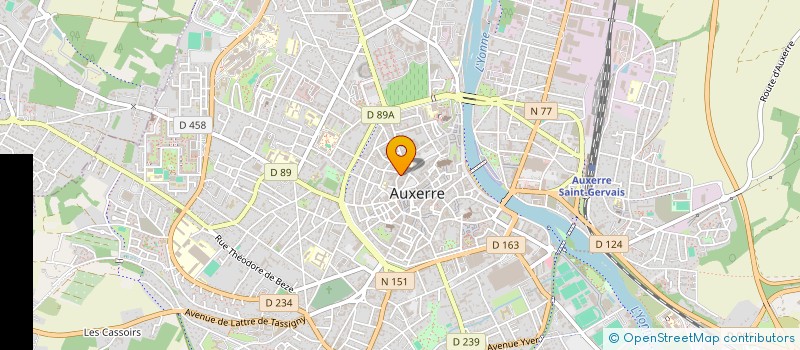 localisation de l'entreprise LE CERCLE à AUXERRE