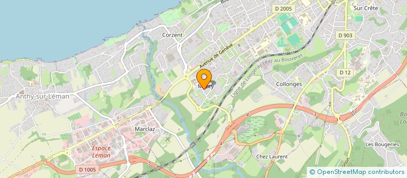 localisation de l'entreprise LE CERCLE à THONON-LES-BAINS