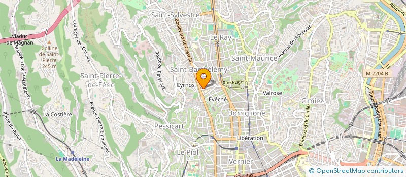 localisation de l'entreprise LE CERCLE à NICE