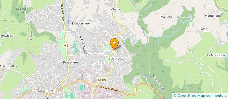 localisation de l'entreprise LE CERCLE  SORBIERS