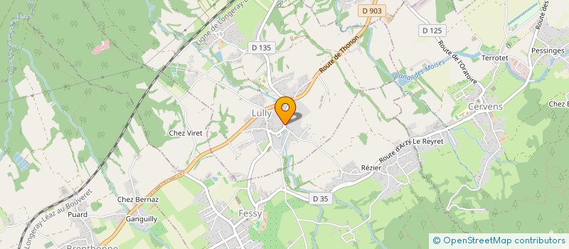 localisation de l'entreprise LE CERCLE  LULLY