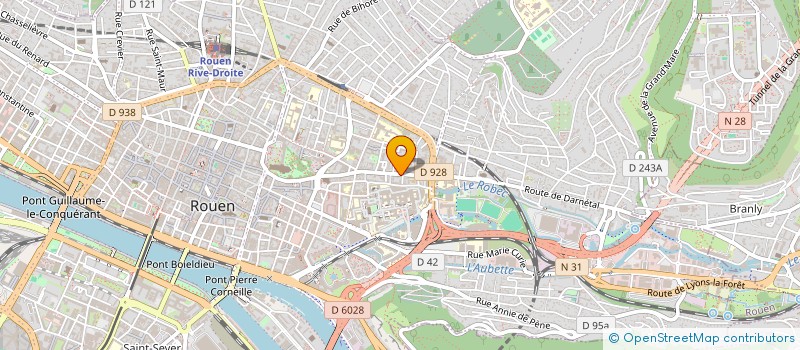 localisation de l'entreprise LE CERCLE à ROUEN