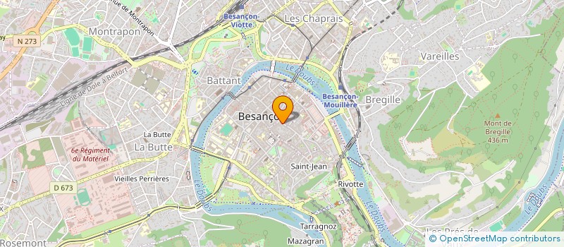 localisation de l'entreprise LE CERCLE à BESANCON