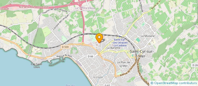 localisation de l'entreprise LE CERCLE à SAINT-CYR-SUR-MER