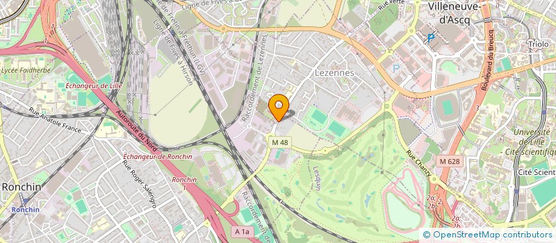 localisation de l'entreprise LE CERCLE  RONCHIN