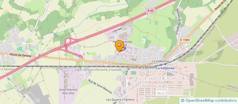 localisation de l'entreprise LE CERCLE à BELIGNEUX