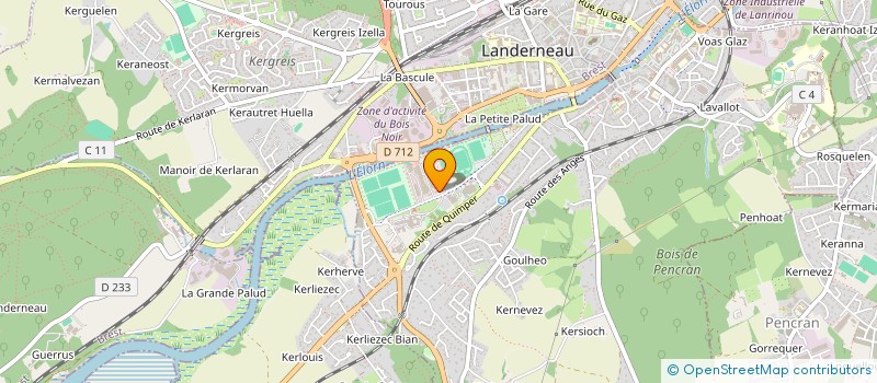 localisation de l'entreprise LE CERCLE à LANDERNEAU