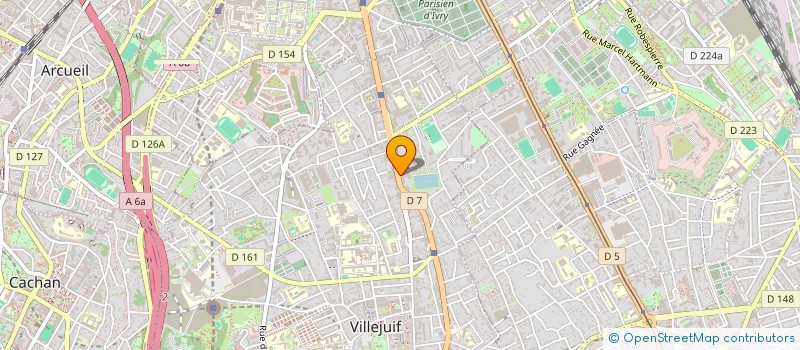 localisation de l'entreprise LE CERCLE ARTISTIQUE à VILLEJUIF