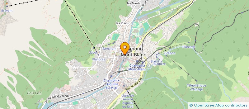 localisation de l'entreprise LE CERCLE BLANC  CHAMONIX-MONT-BLANC