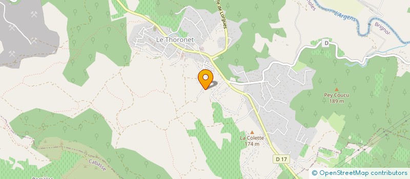 localisation de l'entreprise LE CERCLE D'ARNOUL & D'HILDEGARD  LE THORONET