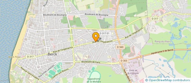 localisation de l'entreprise LE CERCLE D OR à BERCK