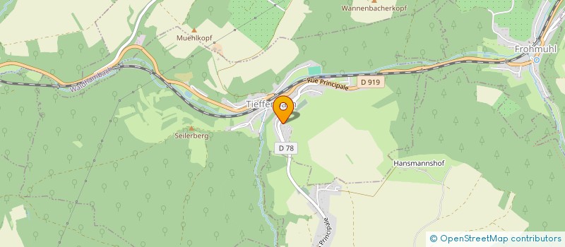 localisation de l'entreprise LE CERCLE DE L'AMITIE  TIEFFENBACH