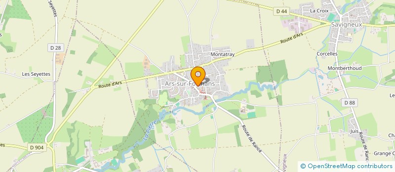 localisation de l'entreprise LE CERCLE DE L'AMITIE D'ARS SUR FORMANS à ARS-SUR-FORMANS