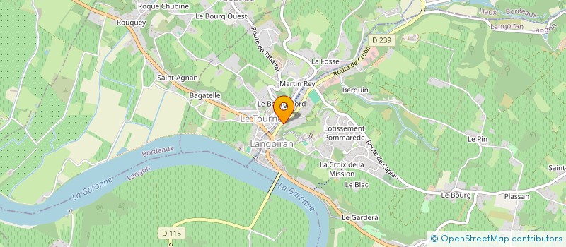 localisation de l'entreprise LE CERCLE DE L ESTEY à LANGOIRAN
