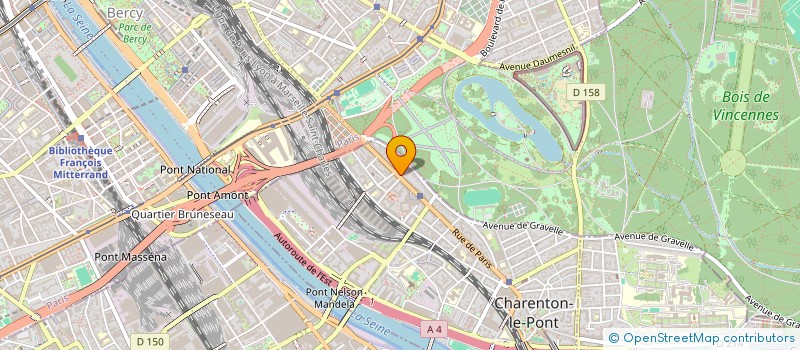 localisation de l'entreprise LE CERCLE DE LA LUNE ARGENTEE  CHARENTON-LE-PONT