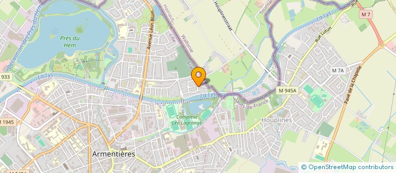 localisation de l'entreprise LE CERCLE DE LA LYS à ARMENTIERES