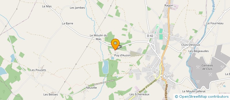 localisation de l'entreprise LE CERCLE DE LA ROSE à CLUIS