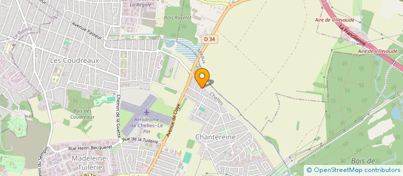 localisation de l'entreprise LE CERCLE DE MADO  CHELLES